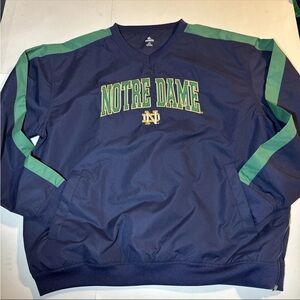 Notre Dame Men's Blue and Green Pullover